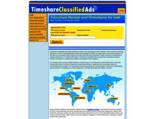 timeshareclassifiedads.com screenshot