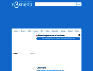 timeshighereducation.com.w3snoop.com screenshot