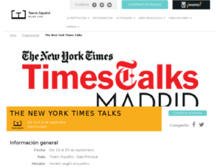 timestalksmadrid.com screenshot