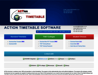 timetable.co.za screenshot