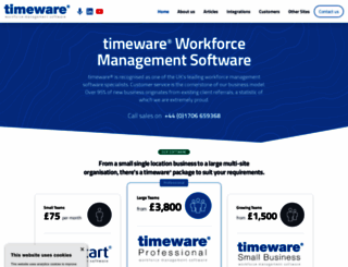 timeware.co.uk screenshot