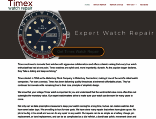 timexwatchrepair.com screenshot