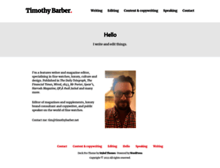 timothybarber.net screenshot