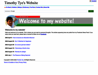 timothytye.com screenshot