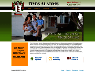 timsalarms.com screenshot