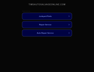 timsautosalvageonline.com screenshot
