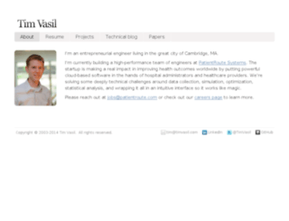 timvasil.com screenshot