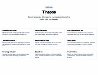 tinapps.com screenshot