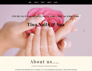 tinasnailsspa.com screenshot