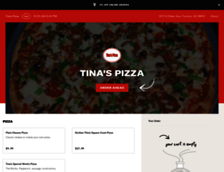 tinaspizzarestaurant.com screenshot