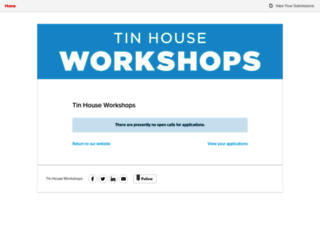 tinhouseworkshop.submittable.com screenshot