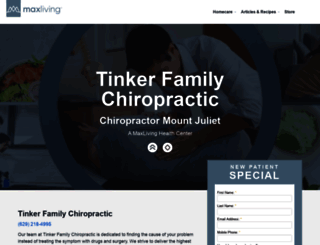 tinkerfamilychiropractic.com screenshot