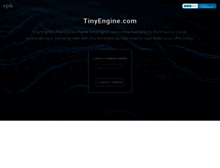 tinyengine.com screenshot