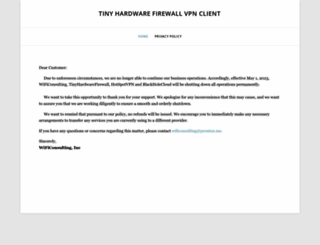 tinyhardwarefirewall.com screenshot