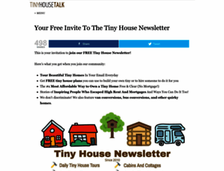 tinyhousenewsletter.com screenshot