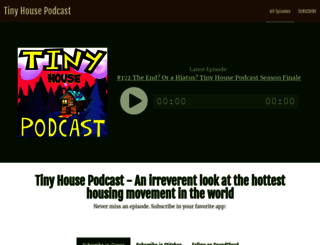 tinyhousepodcast.com screenshot