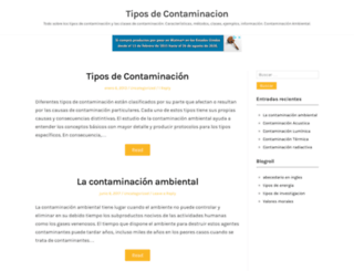 tiposdecontaminacion.com screenshot