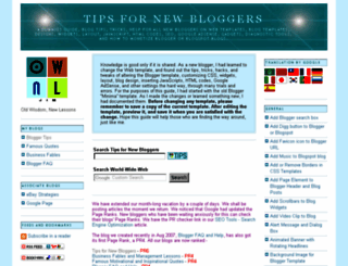 tips-for-new-bloggers.blogspot.com screenshot