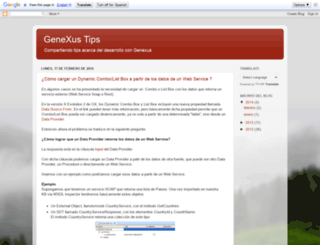 tips.genexus.com screenshot
