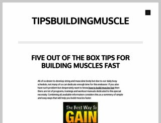 tipsbuildingmuscle.wordpress.com screenshot