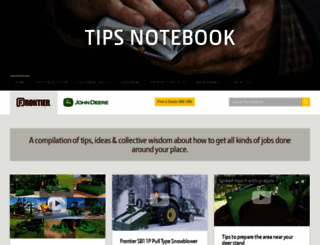 tipsnotebook.deere.com screenshot