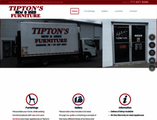 tiptonsnewandusedfurniture.com screenshot