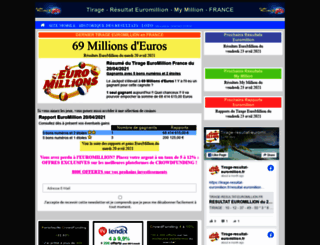 tirage-resultat-euromillion.fr screenshot