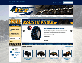 tirechainsrequired.com screenshot