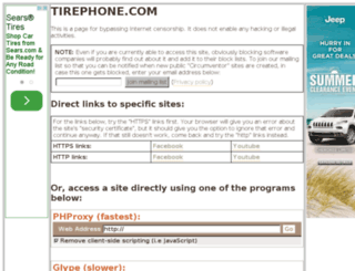 tirephone.com screenshot