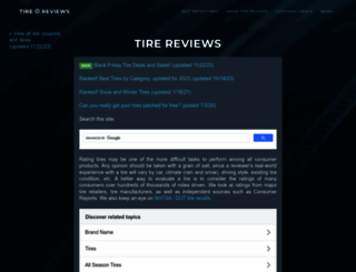 tirereviews.com screenshot