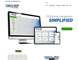 tireshopsoftware.com screenshot