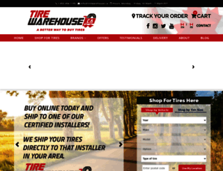 tirewarehouse.ca screenshot