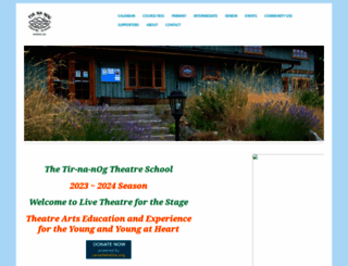 tirnanogtheatreschool.org screenshot