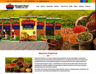 tirupatifood.com screenshot