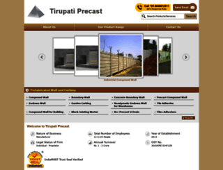 tirupatiprecast.com screenshot