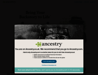 tiscali.ancestry.co.uk screenshot