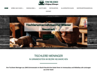 tischlereiweninger.at screenshot