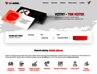 tisk-vizitek.cz screenshot