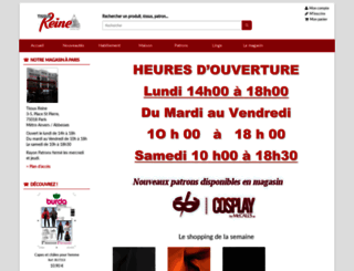 tissus-reine.com screenshot
