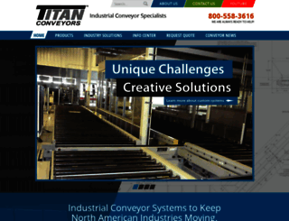 titanconveyors.com screenshot