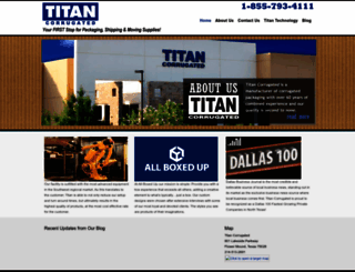 titancorrugated.com screenshot