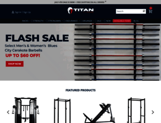 titanfitness.com screenshot