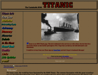 titanicstory.com screenshot