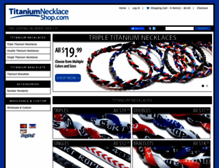 titaniumnecklaceshop.com screenshot