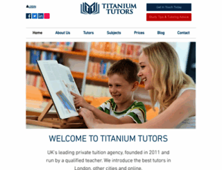 titaniumtutors.co.uk screenshot