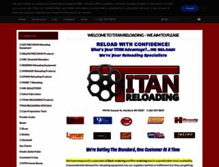 titanreloading.com screenshot