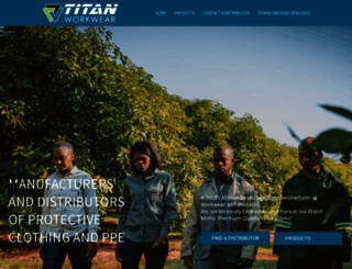 titanworkwear.co.za screenshot