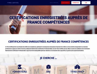 titres-certifies.com screenshot