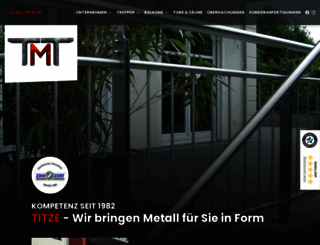 titze-metallbau.de screenshot