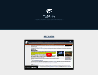 tldrify.com screenshot
